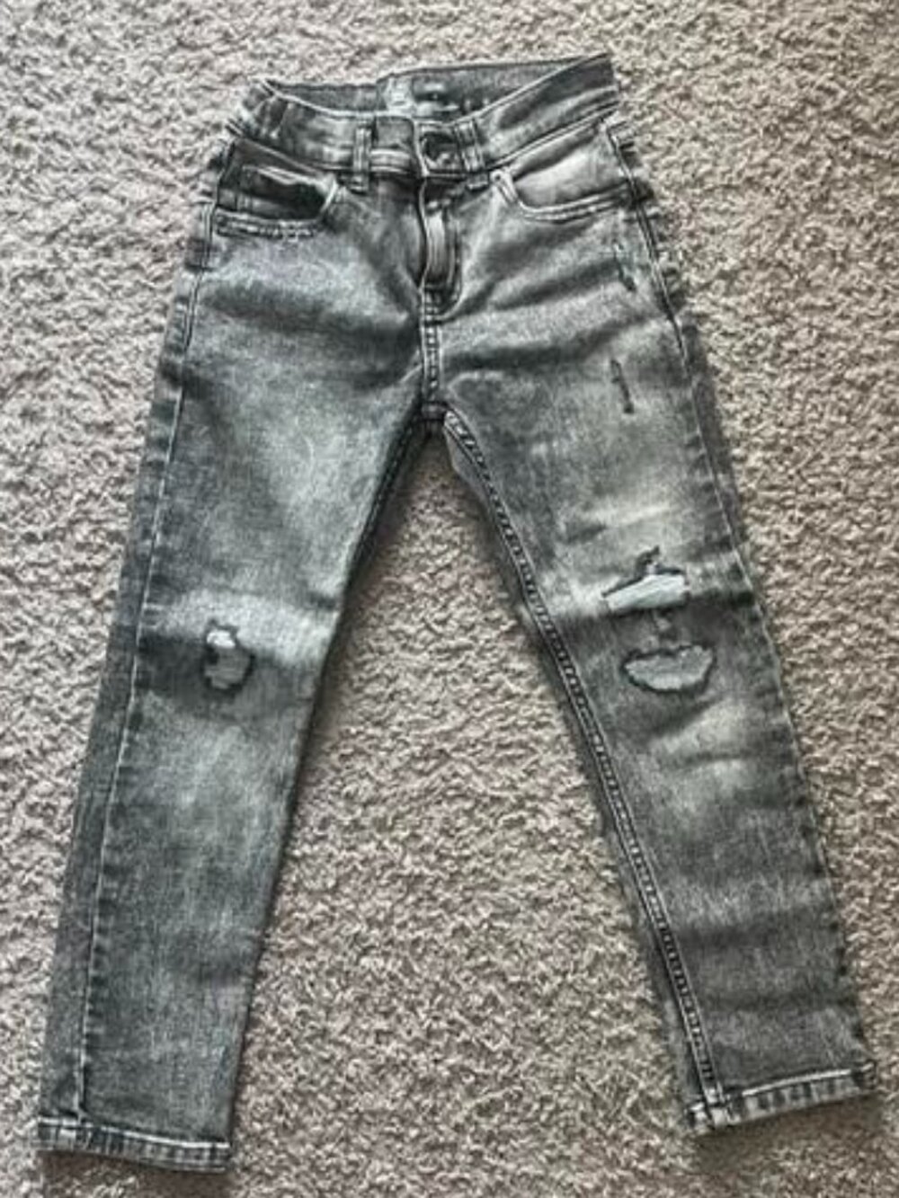 Wonder Nation Gray Acid Wash Jeans Size 6 Slim